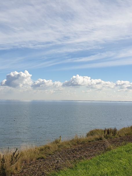 The Markermeer coast is characterised by its dykes, windmills, pumping stations, polders and reclaimed land.
