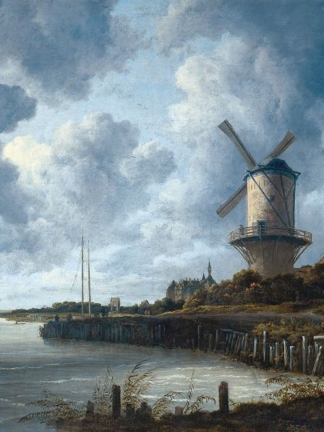 It could hardly be more typically Dutch: the harbour with the windmill in Wijk bij Duurstede, overlooking the river.